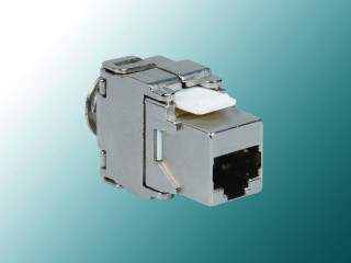 Cat 6A 180° Fully Shielded Die Casting Toolless Keystone Jack