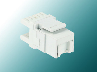 Cat 6A 180° Unshielded Keystone Jack, With Shutter