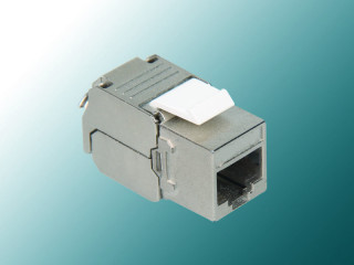 Cat 6 180° Fully Shielded Slim Die-Casting Toolless Keystone Jack