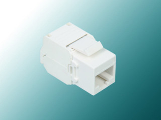 Cat 6 180° Unshielded Slim Toolless Keystone Jack