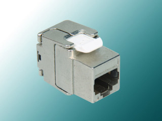 Cat 5E 180° Fully Shielded Mini Die-Casting Toolless Keystone Jack