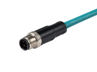 M12 8PIN Male-A Straight Shielded