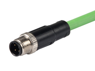 M12 4PIN Male-D Shielded