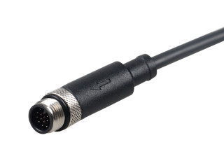 M12 17PIN Male-A Straight Unshielded