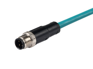 M12 4PIN Male-D Unshielded