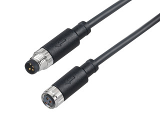 M8 4PIN Male&Female-A Straight Unshielded