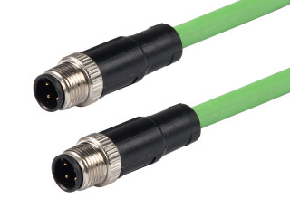 M12 4PIN Double-Male straight Shielded (2)