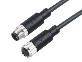 M12 4PIN-S Male&Female Straight Unshielded (2)