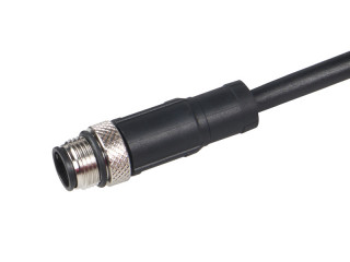 M12 8PIN Male-A Straight Unshielded